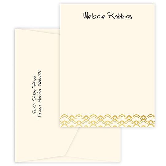 Triple Thick Centric Flat Note Cards